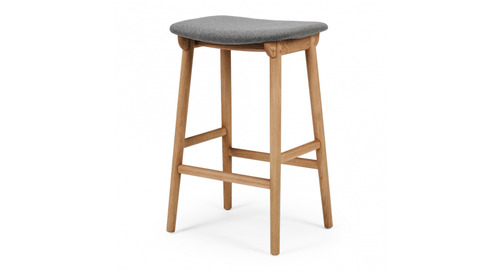 Niles Barstool Natural Oak Fabric